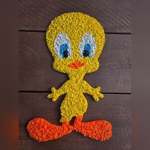 Tweety Bird 1973 Vintage Melted Plastic Popcorn Decor